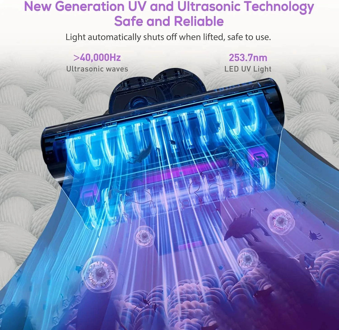 circuithubcentral-mattress vacuum cleaner with 16kPa powerful suction for deep cleaning