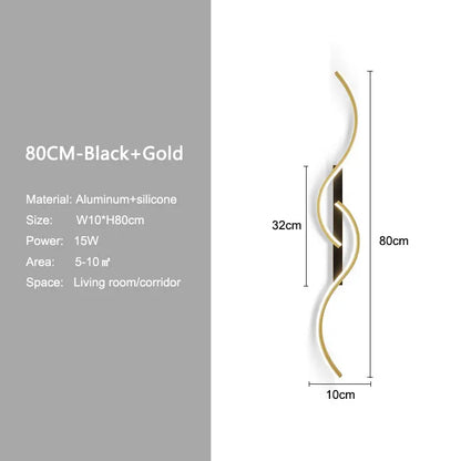 Minimalist LED Wall Lamp Decor for Sofa Background Interior Wall Light