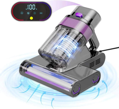 Bed Vacuum Cleaner UV Mattress High Heating Powerful Double-Cup Handheld Smart Dust Sensor Lo Noise - Circuit Hub Central