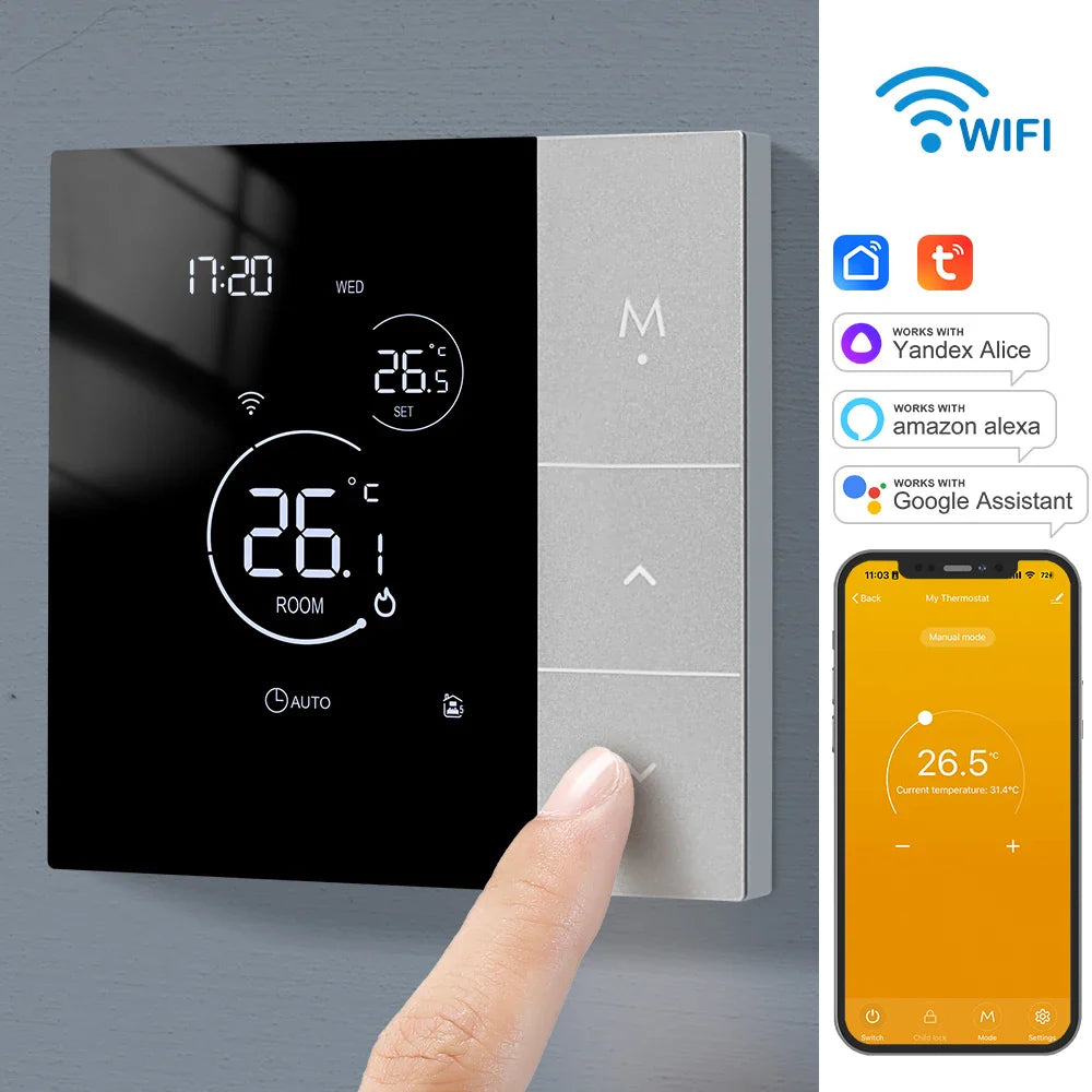 WiFi Thermostat Smart Home Electric Underfloor Heating Temperature