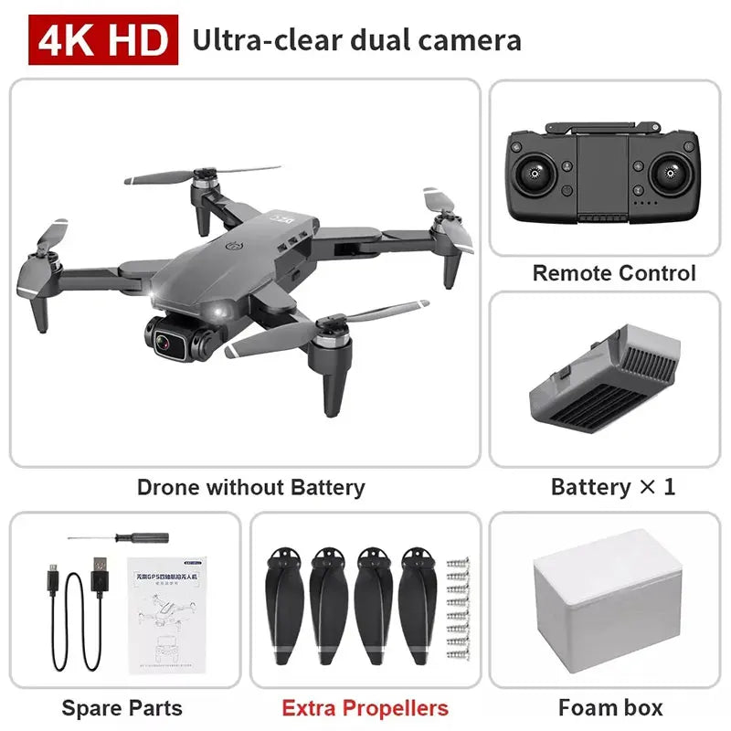 L900 Pro MAX GPS Drone 4K Professional HD Dual Camera 5G Wifi 360