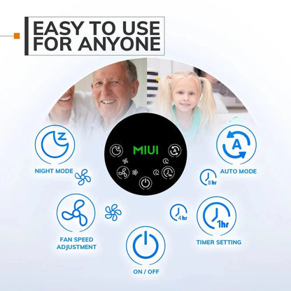 Air Purifier with Humidifier Combo for Home Allergies and Pets Hair, Smokers in Bedroom, H13 True HEPA Filter，2-in-1 - Circuit Hub Central
