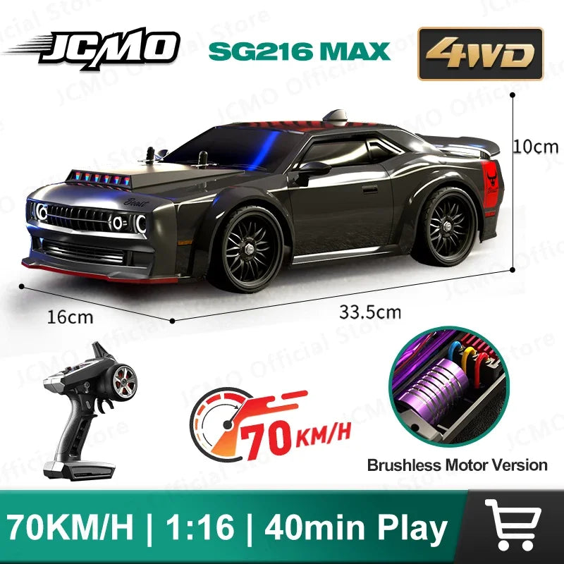 High Speed Remote Control Vehicles Brushless 4WD RC Sports Car