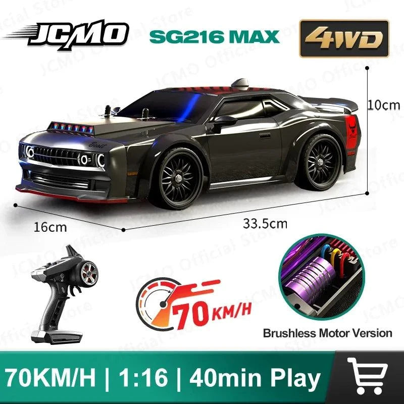 High Speed Remote Control Vehicles Brushless 4WD RC Sports Car