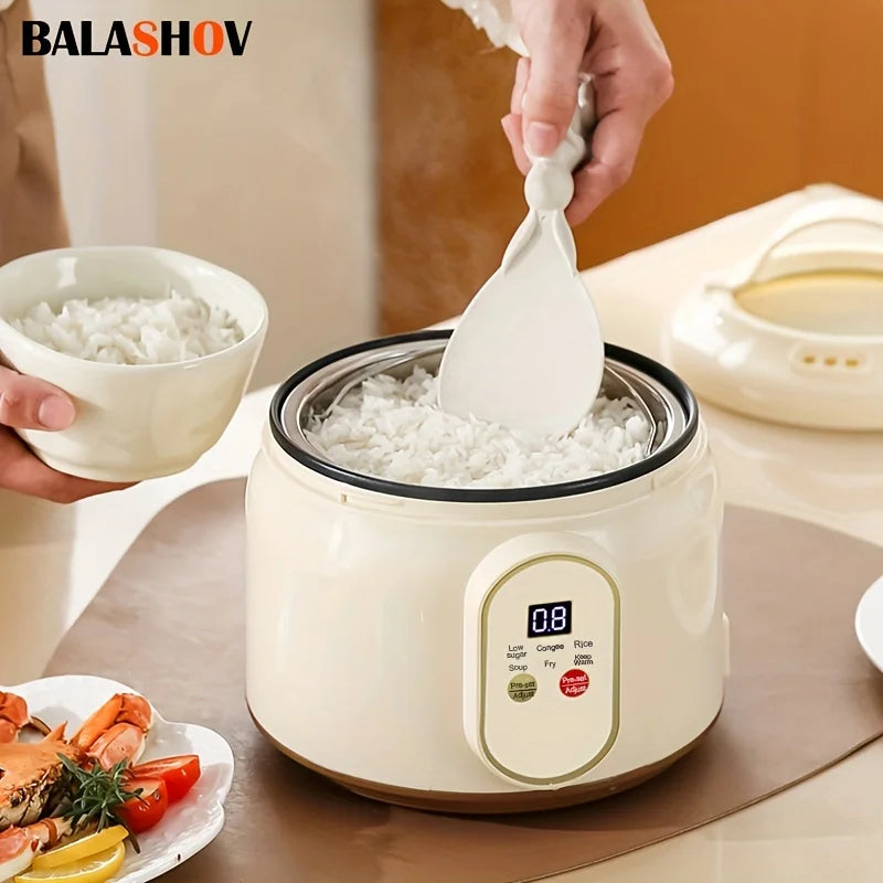 1.8L Electric Rice Cooker Portable MultiCooker Household Rice Pot Non-Stick Smart Cooking Machine - Circuit Hub Central