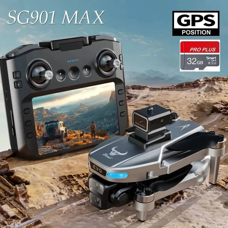Drone 8K Professional GPS HD Camera Drones 5G WIFI FPV Video 4k UAV 5.9 inch remote control PRO MAX - Circuit Hub Central