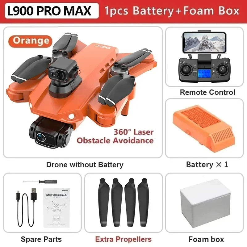 L900 Pro MAX GPS Drone 4K Professional HD Dual Camera 5G Wifi 360
