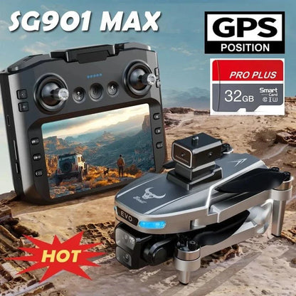 Drone 8K Professional GPS HD Camera Drones 5G WIFI FPV Video 4k UAV 5.9 inch remote control PRO MAX - Circuit Hub Central