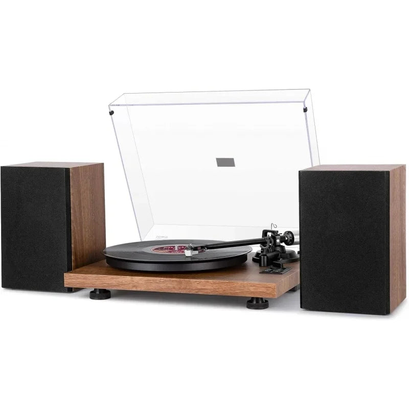 Turntable HiFi System with 36 Watt Bookshelf Speakers