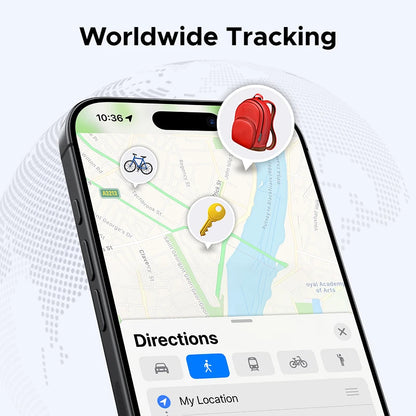 iOS-compatible key tracker for Apple devices