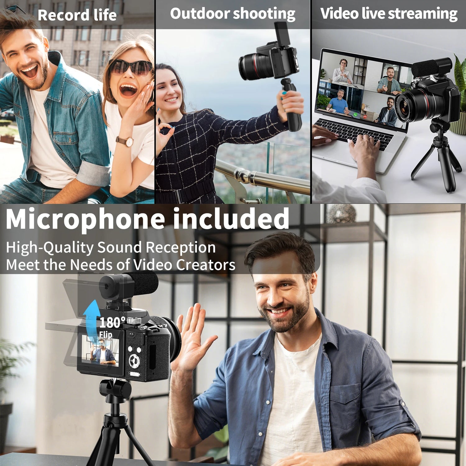 NBD 64MP WiFi Camera with 16X Optical Zoom