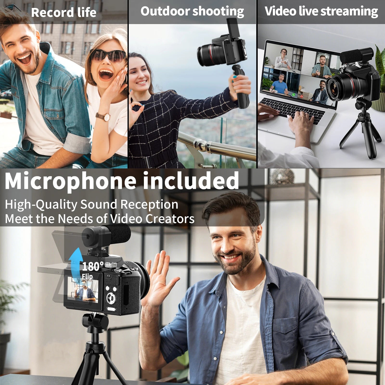 NBD 64MP WiFi Camera with 16X Optical Zoom